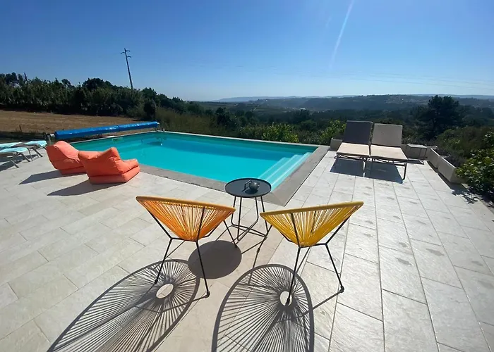 Villa White Lagoon, 6 Guests, 2 Bathrooms, Heated Private Pool, Amazing View, Ac, Fully Equiped ! Alfeizerão